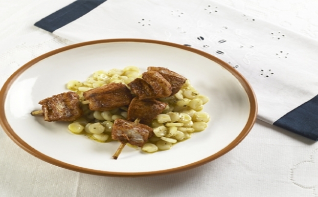 Anticuchos de pescado